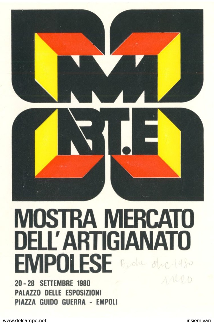 ITALIA 1980 - 2°MOSTRA MERCATO ARTIGIANATO EMPOLESE.CORSO PARTICOLARE. - Unclassified