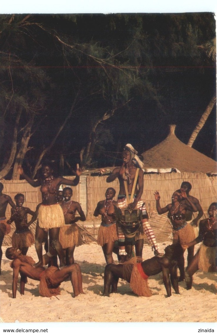 CARTE POSTALE - REPUBLIQUE DU SENEGAL - FOLKLORE SENEGALAIS - Sénégal