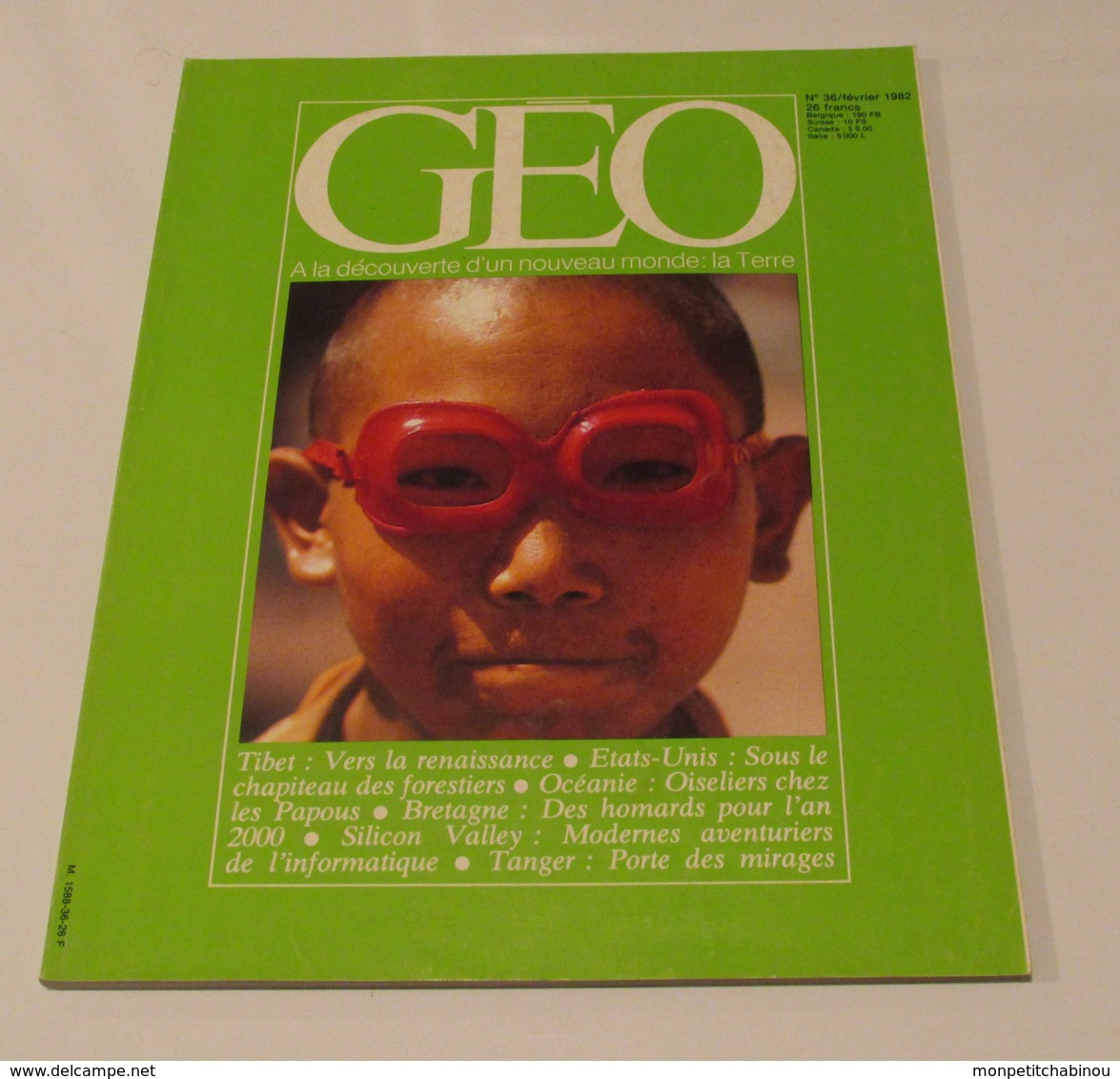 GEO N°36 (02/1982) : Tibet, Vers La Renaissance - Géographie