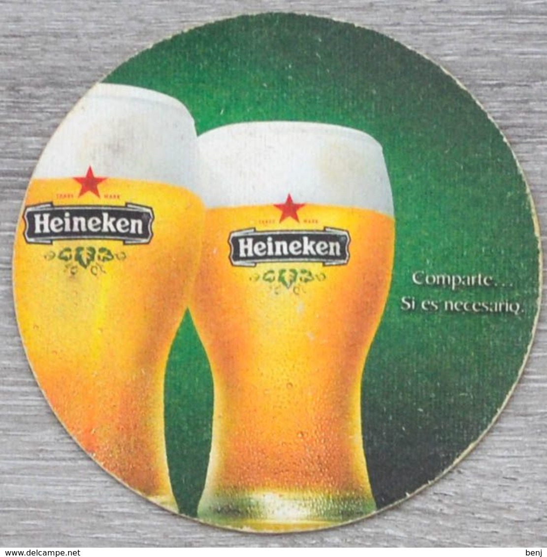 Sous-bock HEINEKEN Comparte Si Es Necesario Bierdeckel Bierviltje Coaster (CX) - Beer Mats