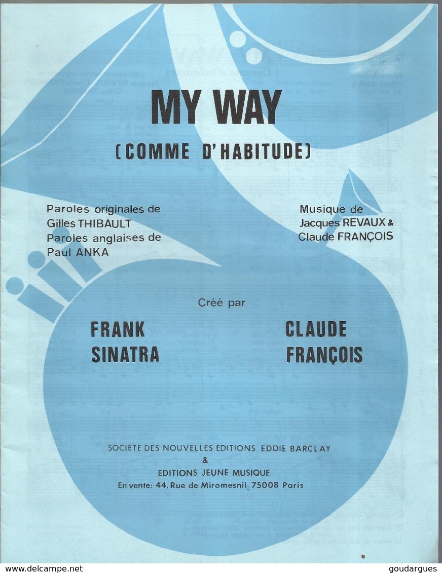 "My Way" "Comme D'habitude" Frank Sinatra - Claude François - Altri & Non Classificati