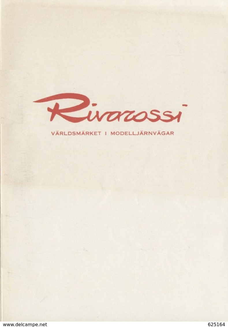 Catalogue RIVAROSSI 1961 WENTZELS ONLY PREISLISTE Corone Svedesi SEK  - En Suédois - Unclassified