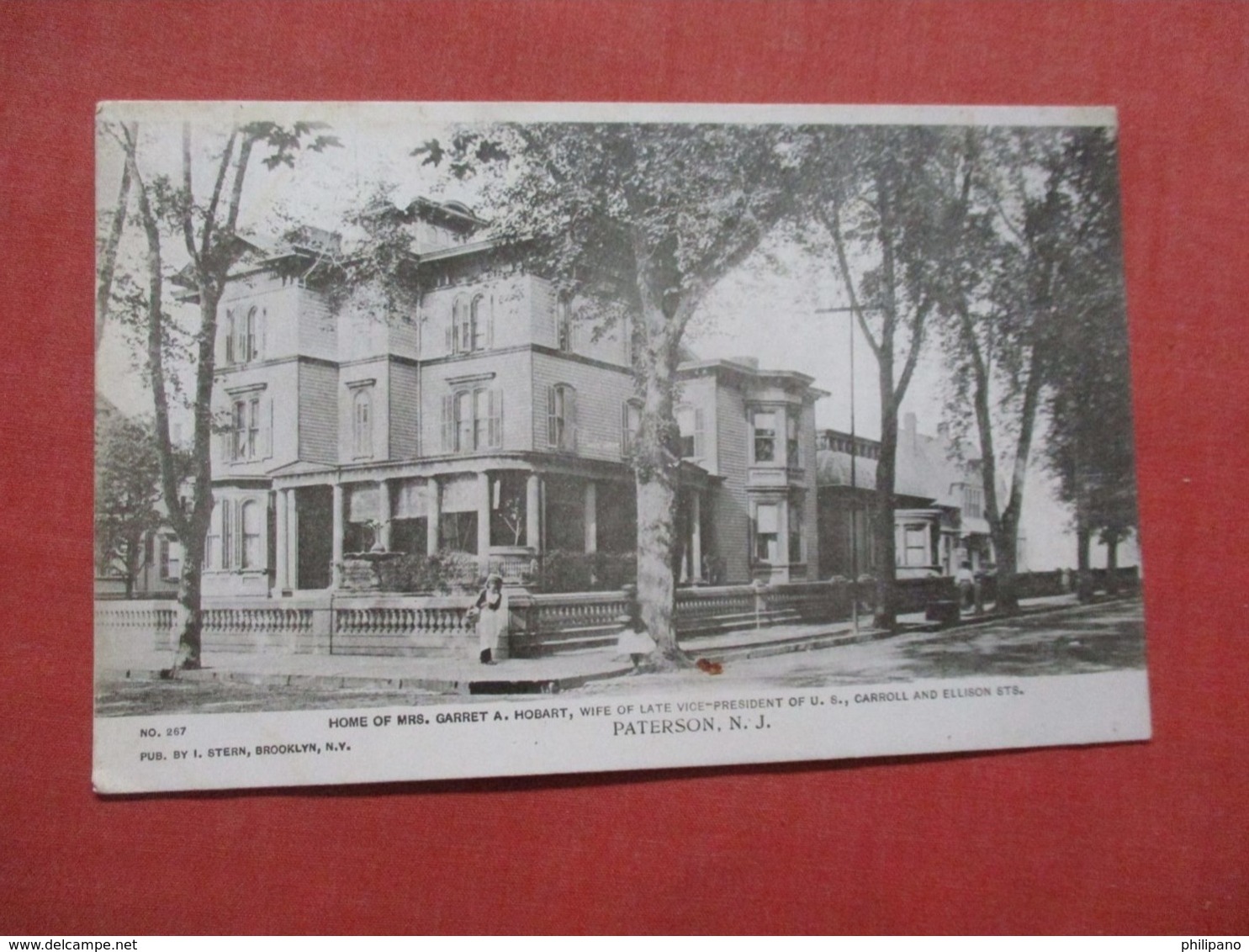 Home Of Mrs Garret A Hobart  Paterson    New Jersey       Ref 4131 - Paterson