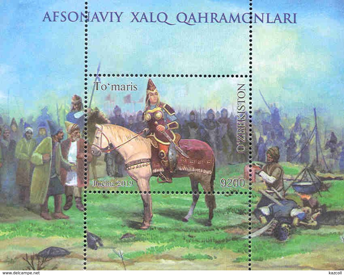 Uzbekistan 2019. Queen Tomyris Horses  MNH - Uzbekistán