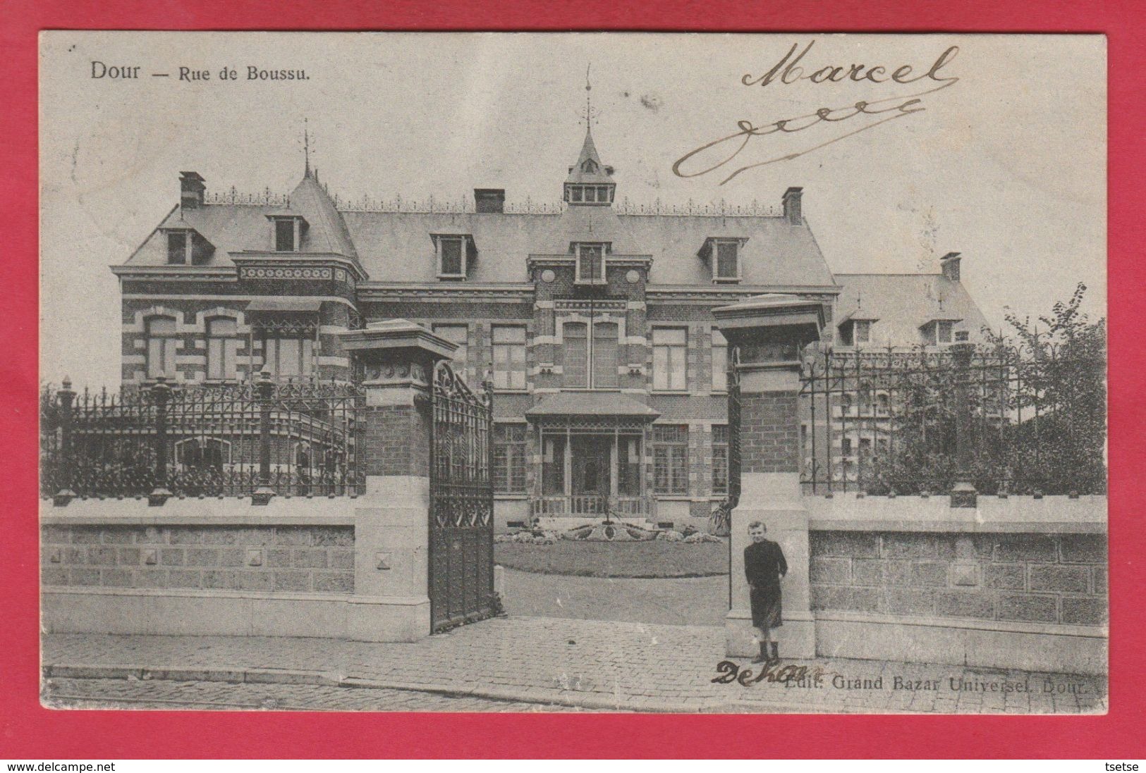 Dour - Rue De Boussu ... Villa - 1906 ( Voir Verso ) - Dour