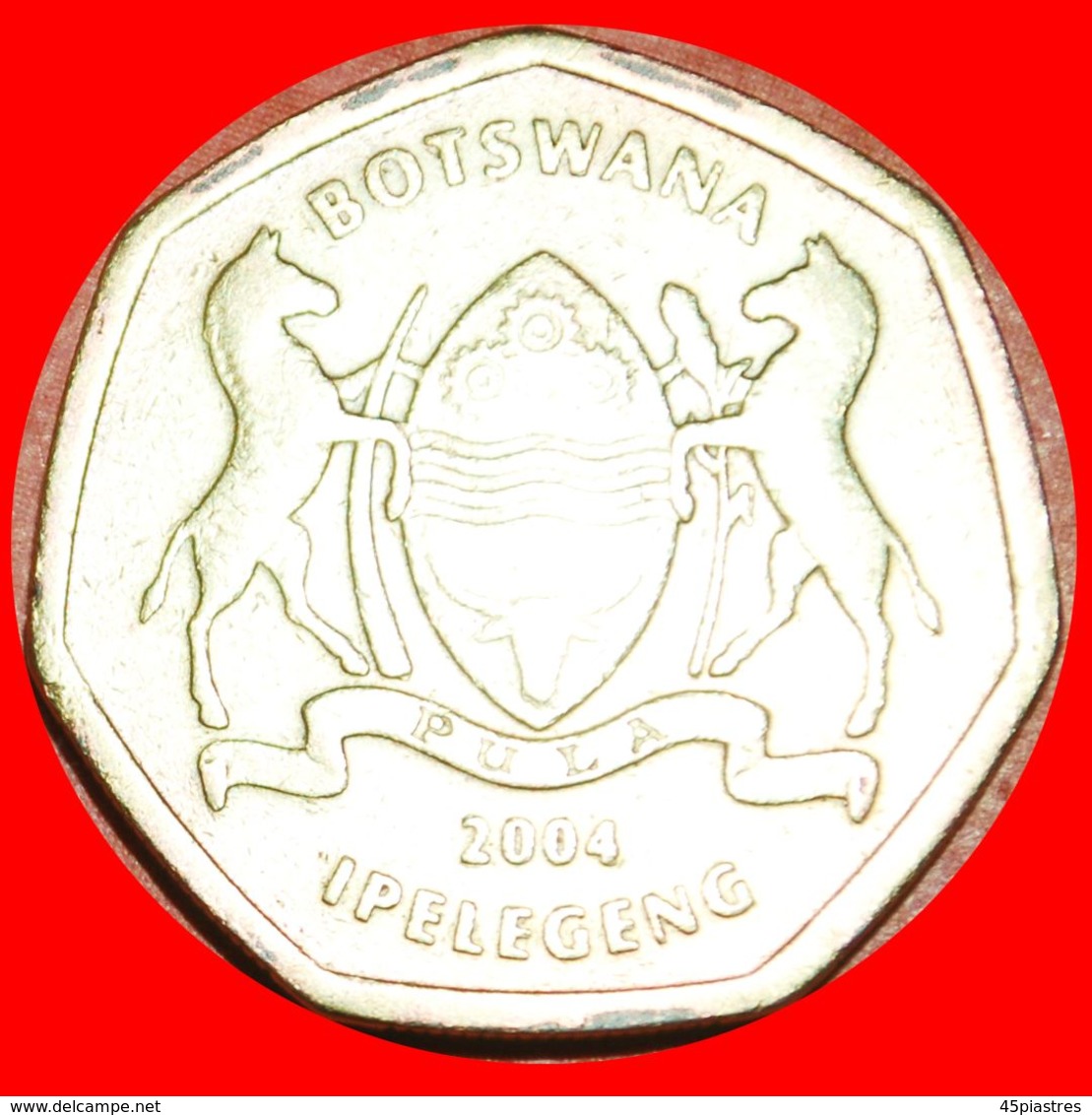 · HEPTAGON: BOTSWANA ★ 2 PULA 2004! LOW START ★ NO RESERVE! - Botswana