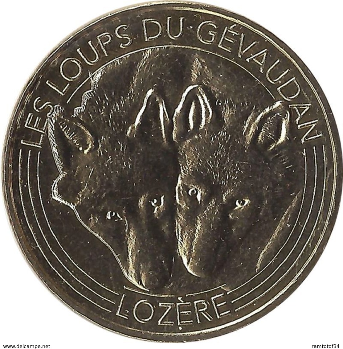 2016 MDP148 - SAINT-LÉGER-DE-PEYRE - Les Loups Du Gévaudan 4 (Les Deux Loups) / MONNAIE DE PARIS 2016 - 2016