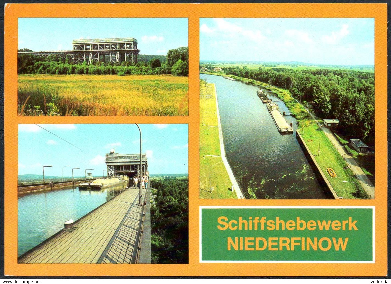 D6962 - TOP Finowfurt Schiffshebewerk Schlepper Schleppkahn - Bild Und Heimat Reichenbach - Eberswalde