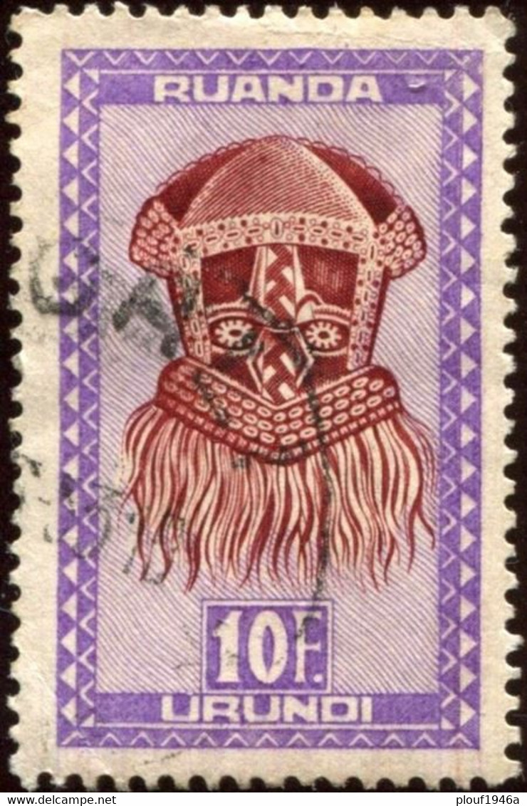 Pays : 411,2 (Ruanda-Urundi : Mandat Des Nations Unies)  Yvert Et Tellier N° :   169 (o) - Used Stamps