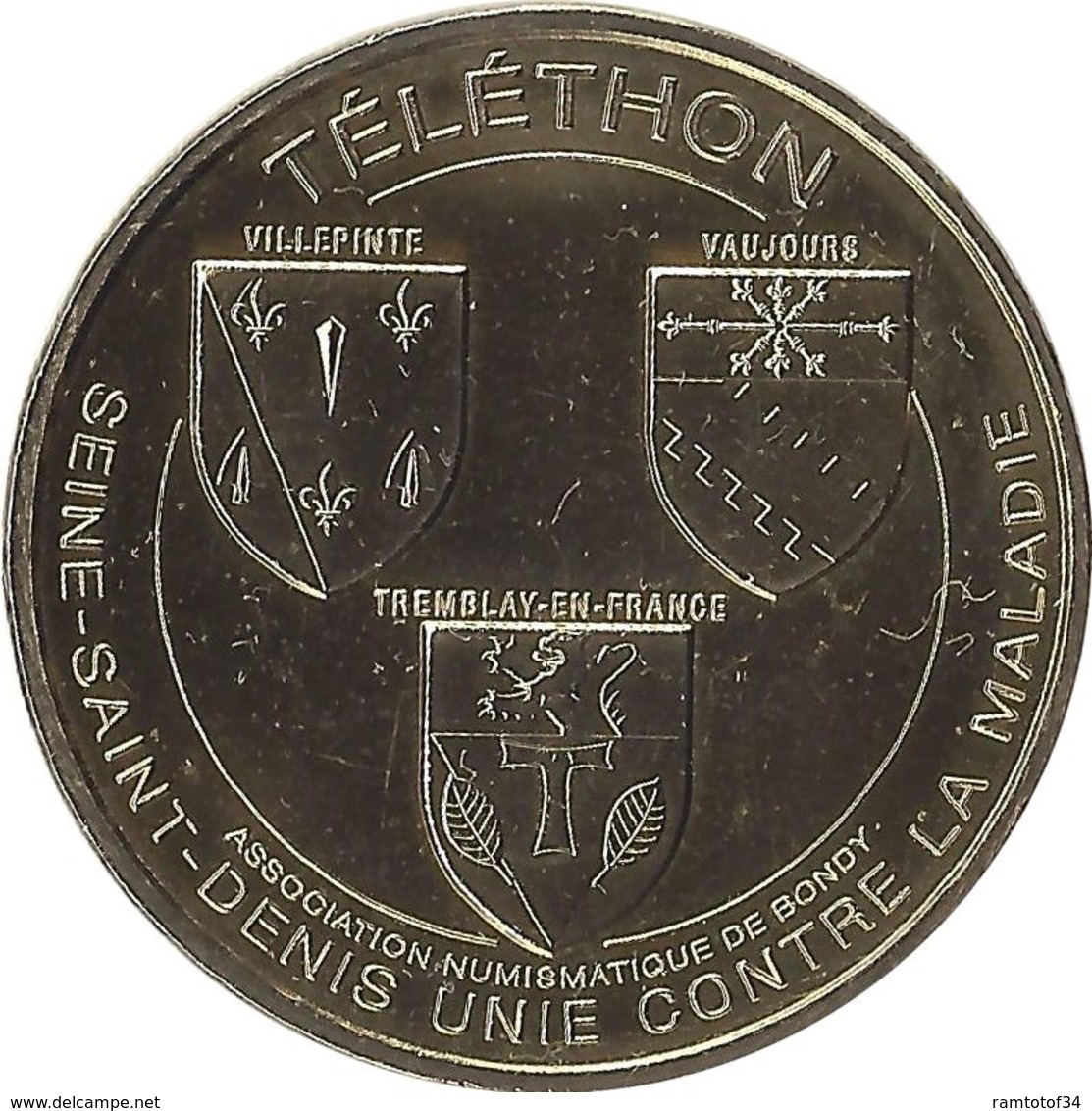 2018 MDP404 - BONDY - Association Numismatique 10 (téléthon) / MONNAIE DE PARIS - 2018