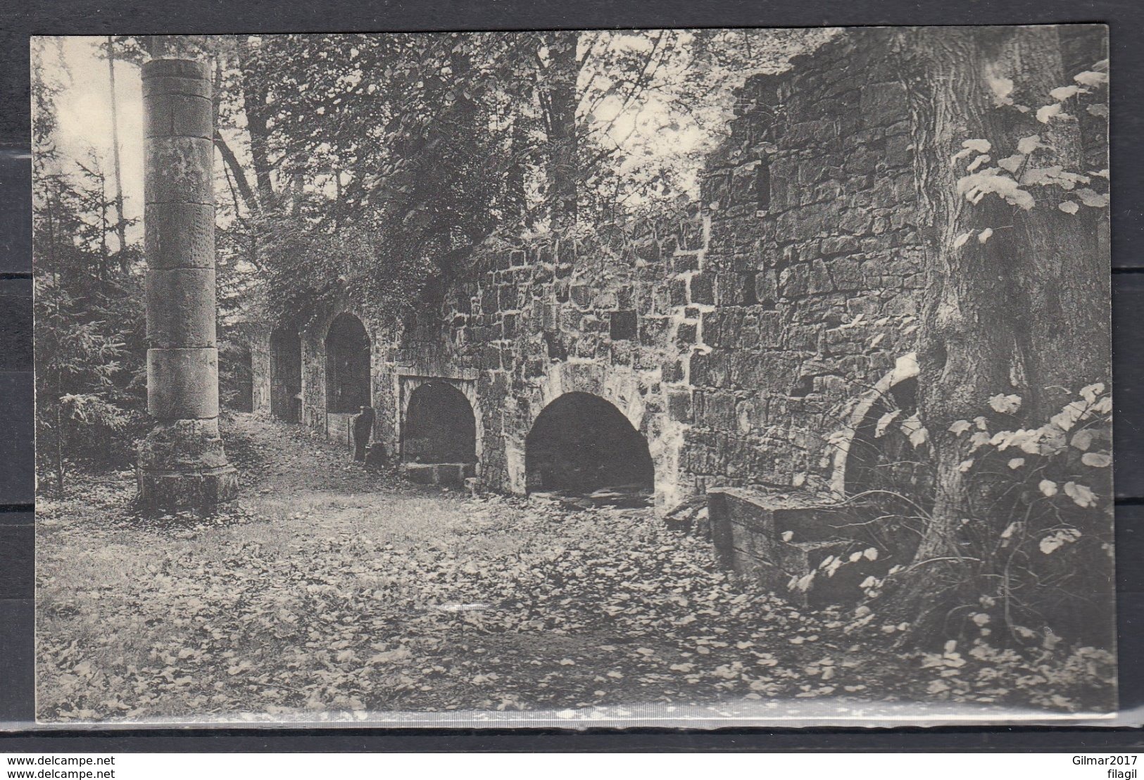 Postkaart Van Parc De Cambron Les Ruines De L'Eglise (niet Gelopen Kaart) - Brugelette