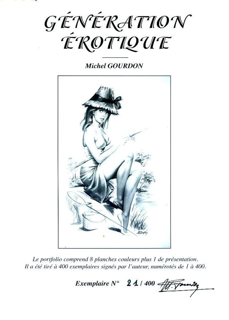 Affiche Tirage Limité 400 Ex PIN UP Michel GOURDON ASLAN - Affiches