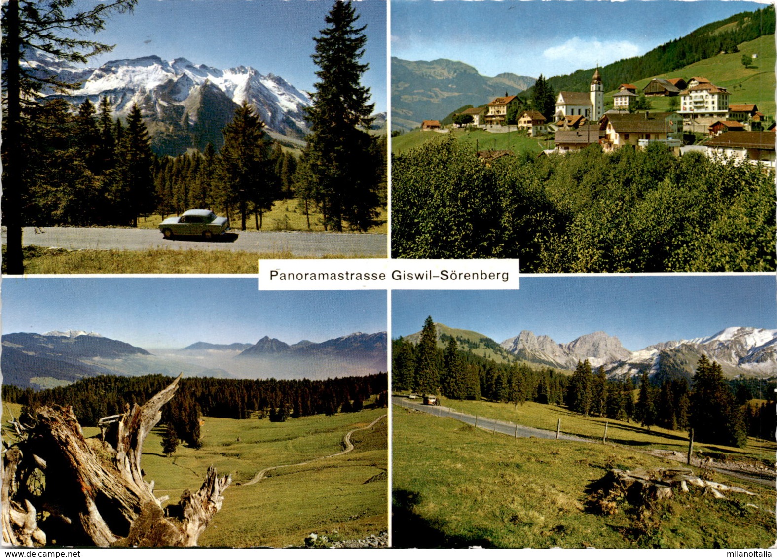 Panoramastrasse Giswil-Sörenberg - 4 Bilder (16278) * 28. 6. 1966 - Giswil