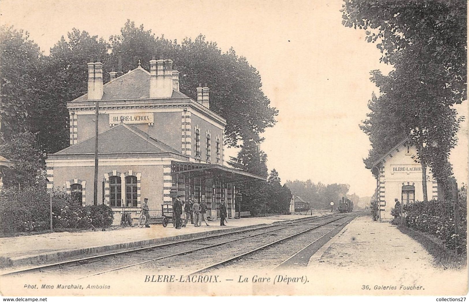 37-BLERE-LACROIX- LA GARE ( DEPART ) - Bléré