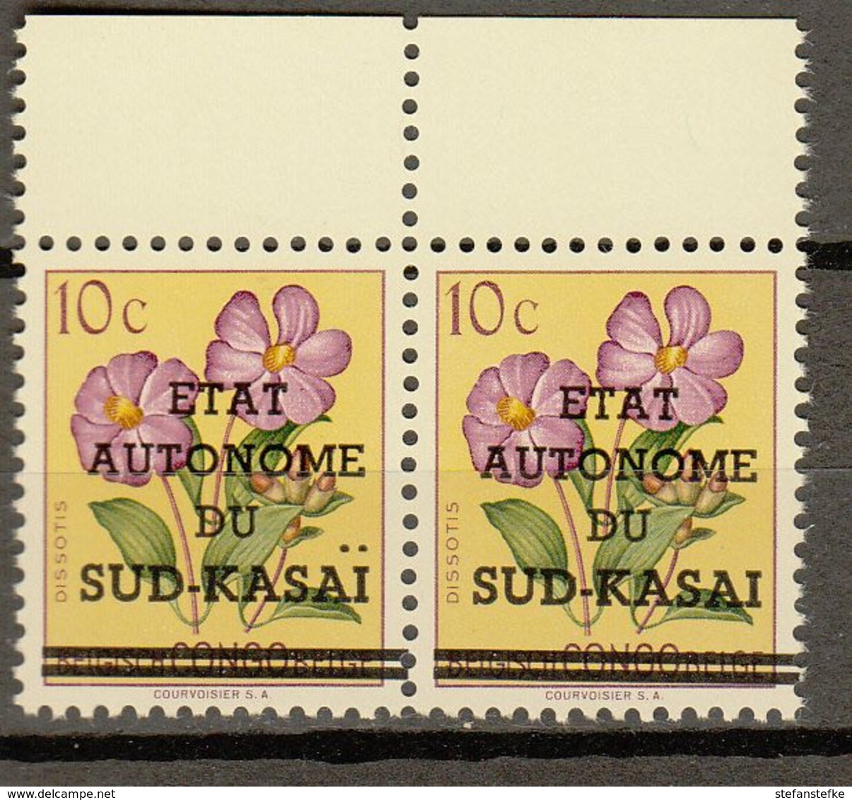 Zuid-Kasai : Ocb Nr  1 MNH ** SANS POINT Sur Le I (zie Scan) - Süd-Kasai