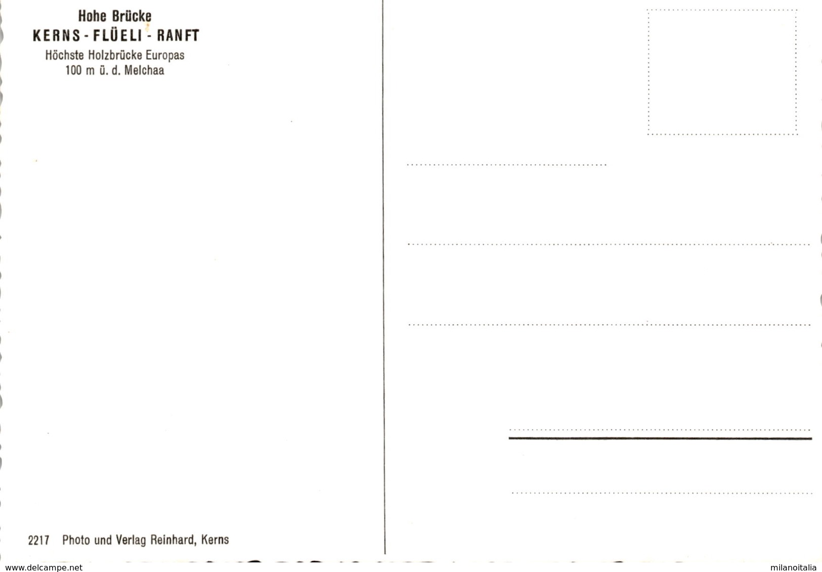 Hohe Brücke - Kerns - Flüeli - Ranft (2217) - Kerns