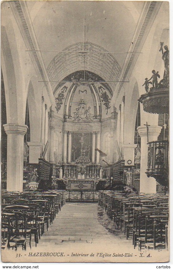 59 HAZEBROUCK Intérieur De L'Eglise Saint-Eloi - Hazebrouck