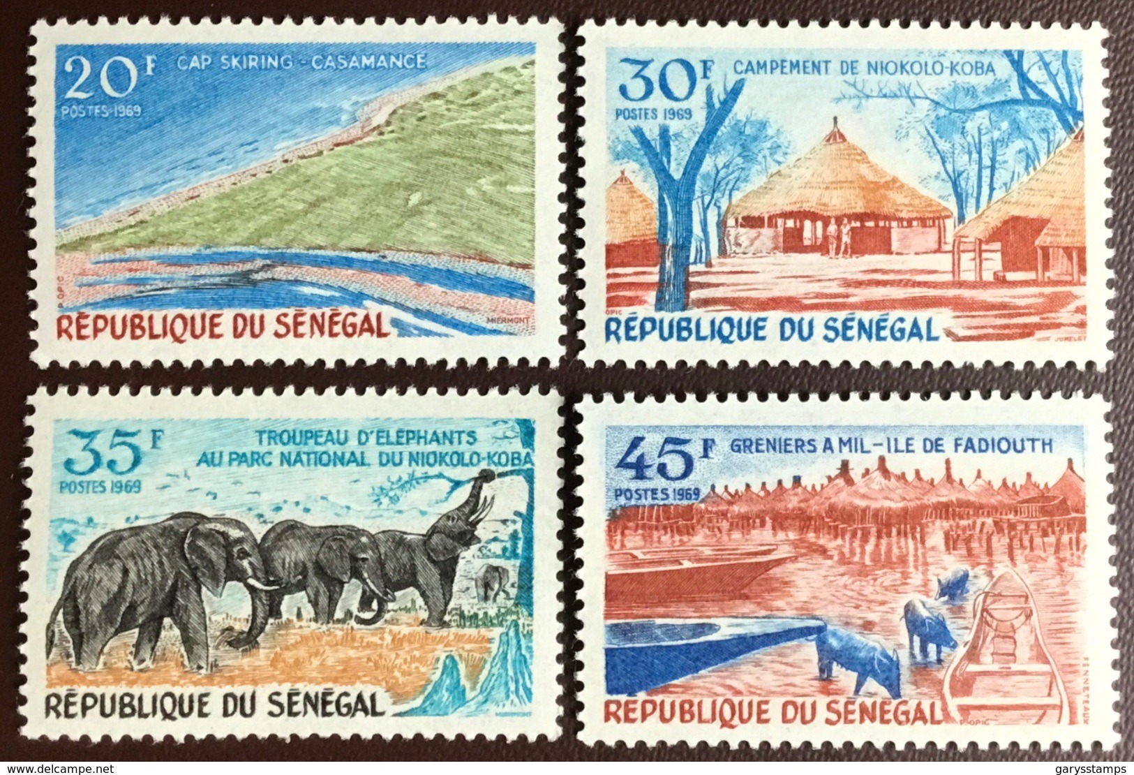 Senegal 1969 Tourism Animals Elephants MNH - Senegal (1960-...)