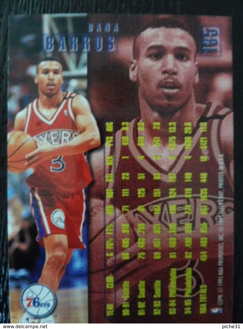 NBA - FLEER 1996 - SIXERS - DANA BARROS - 1990-1999