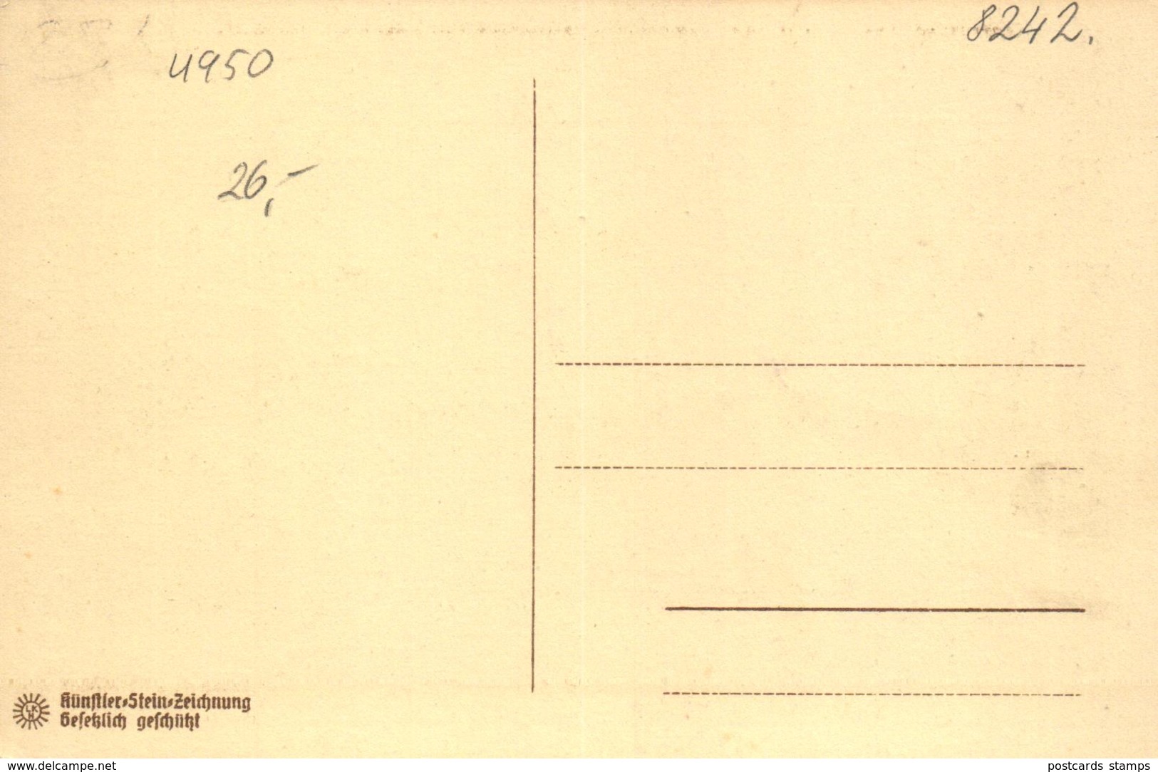 Minden, Alt-Minden, Martinikirchhof, Steindruck AK, Um 1920 - Minden