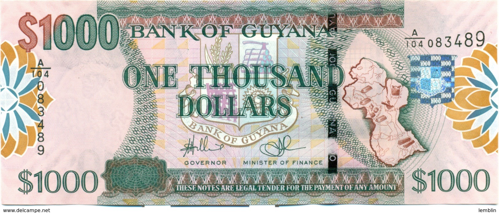1.000 DOLLARS 2011 - Guyana