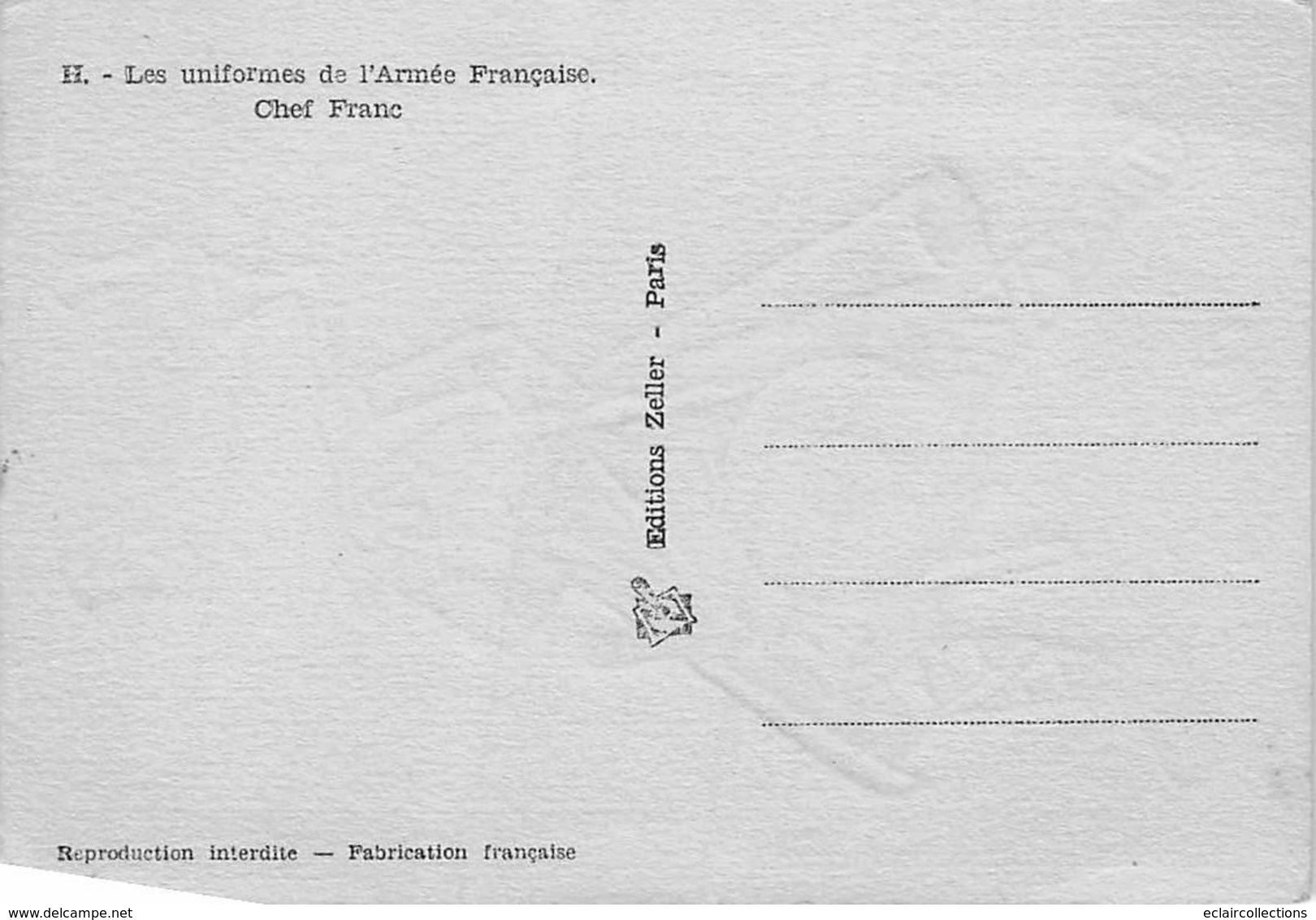 Thème Illustrateur Kermorver . Lot de 10  cartes: Uniformes de l'Infanterie Française      (voir scan)