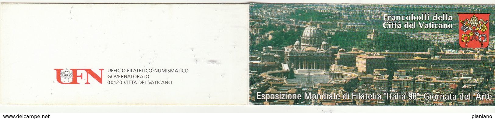 PIA  -  VATICANO - 1998 : Esposizione  Mondiale Di Filatelia  "Italia 98"  -  Libretto - Carnet   (L 6) - Carnets