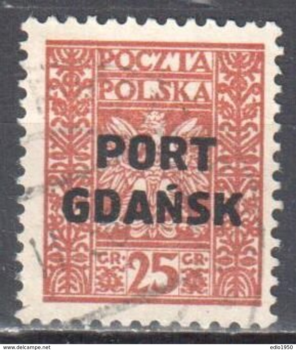 Poland Port Gdansk 1929 Danzig - Mi. 22 - Used - Gestempelt - Andere & Zonder Classificatie