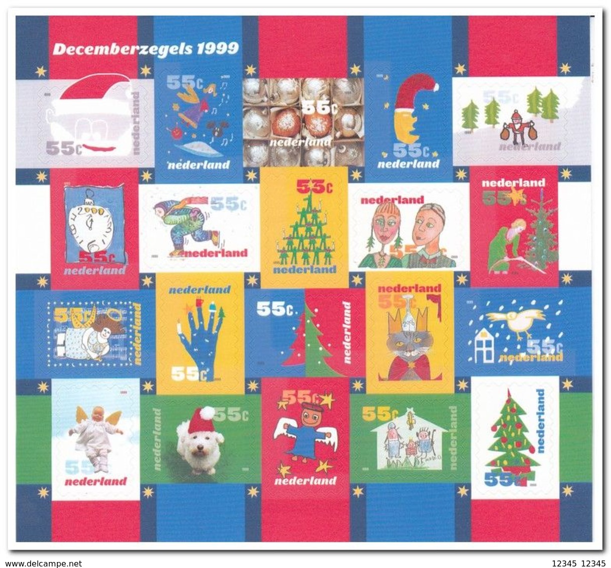 Nederland 1999, Postfris MNH, NVPH V1856-75, Christmas - Unused Stamps