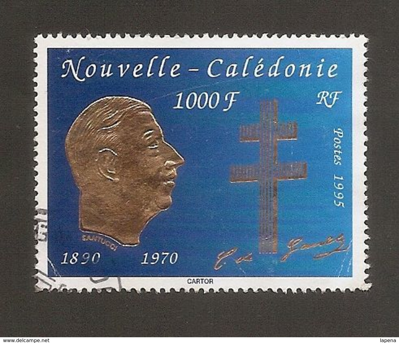 Nouvelle-Calédonie 1995 1000 Francs De Gaulle 1890-1970 Used - Gebraucht