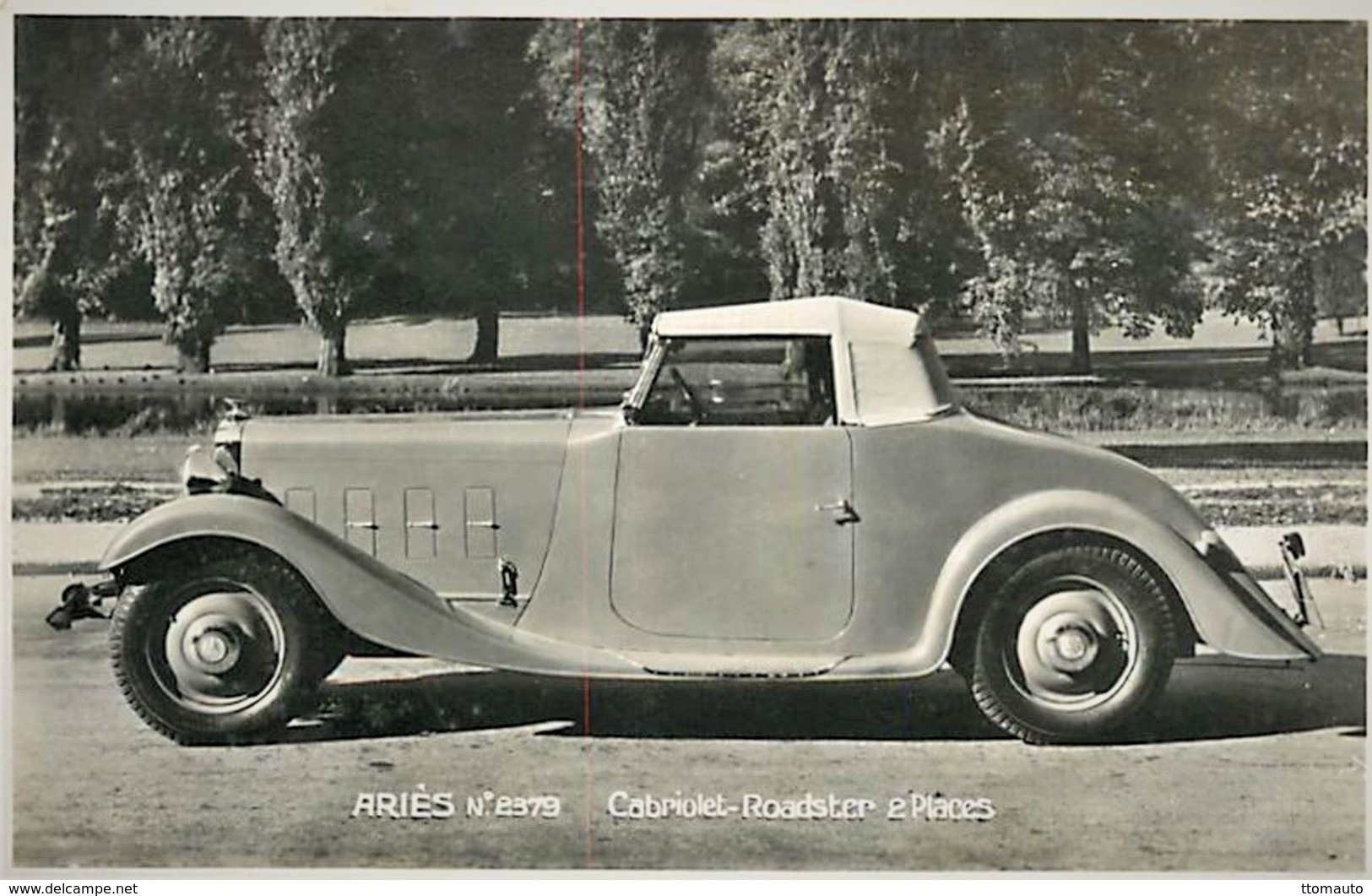 ARIES Automobile  -   Cabriolet-Roadster   2 Places    -  15x10cms PHOTO - Voitures De Tourisme