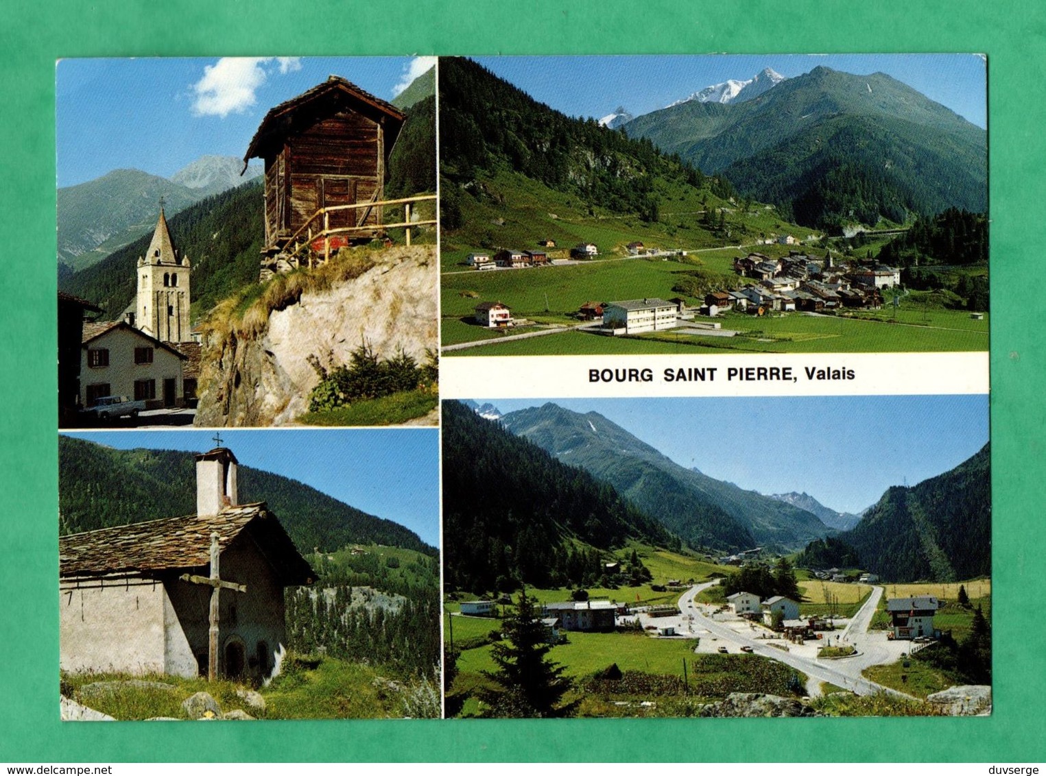 Suisse VS Valais Bourg Saint Pierre Carte Postale Multivues - Bourg-Saint-Pierre 