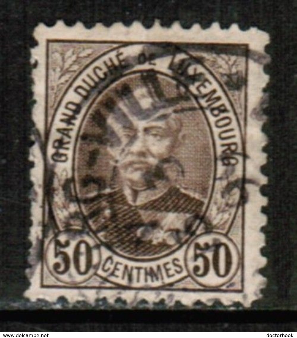 LUXEMBOURG  Scott # 66 VF USED (Stamp Scan # 660) - 1891 Adolfo De Frente