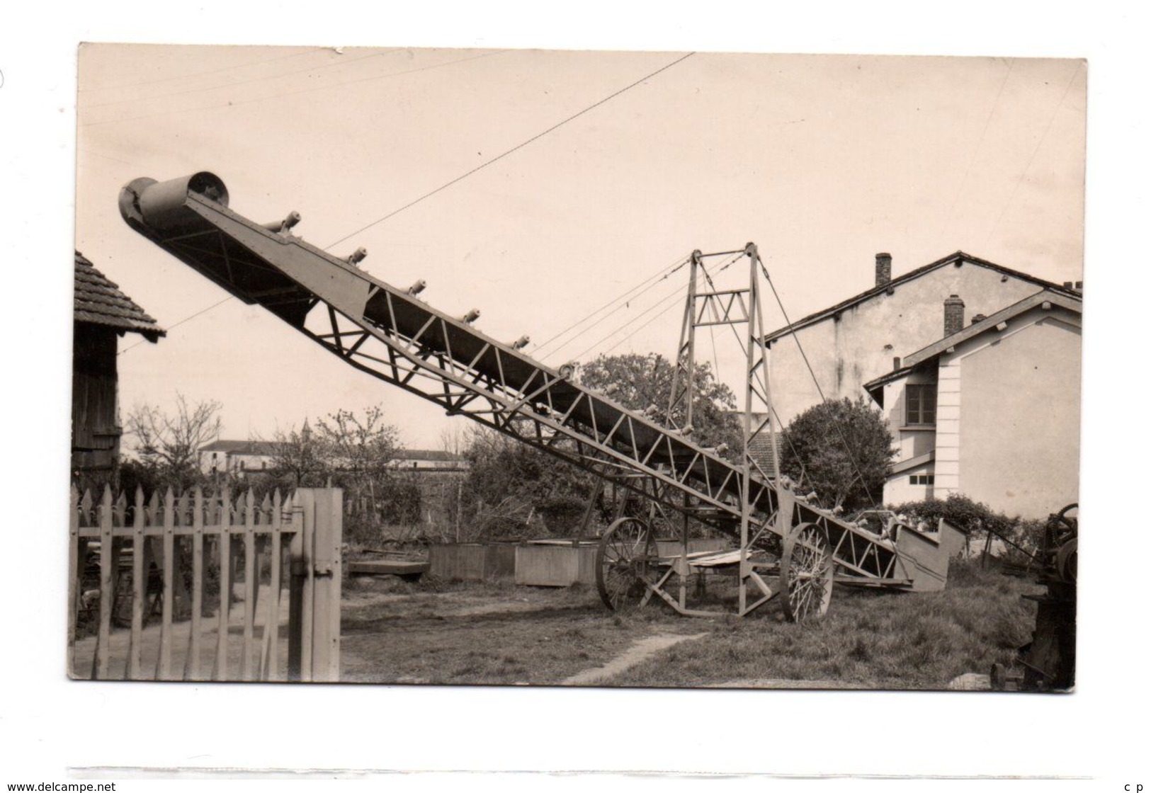 Thoissey - Cachet Verso Photographe   -  Materiel Agricole -  Carte Photo -  CPA ° - Unclassified