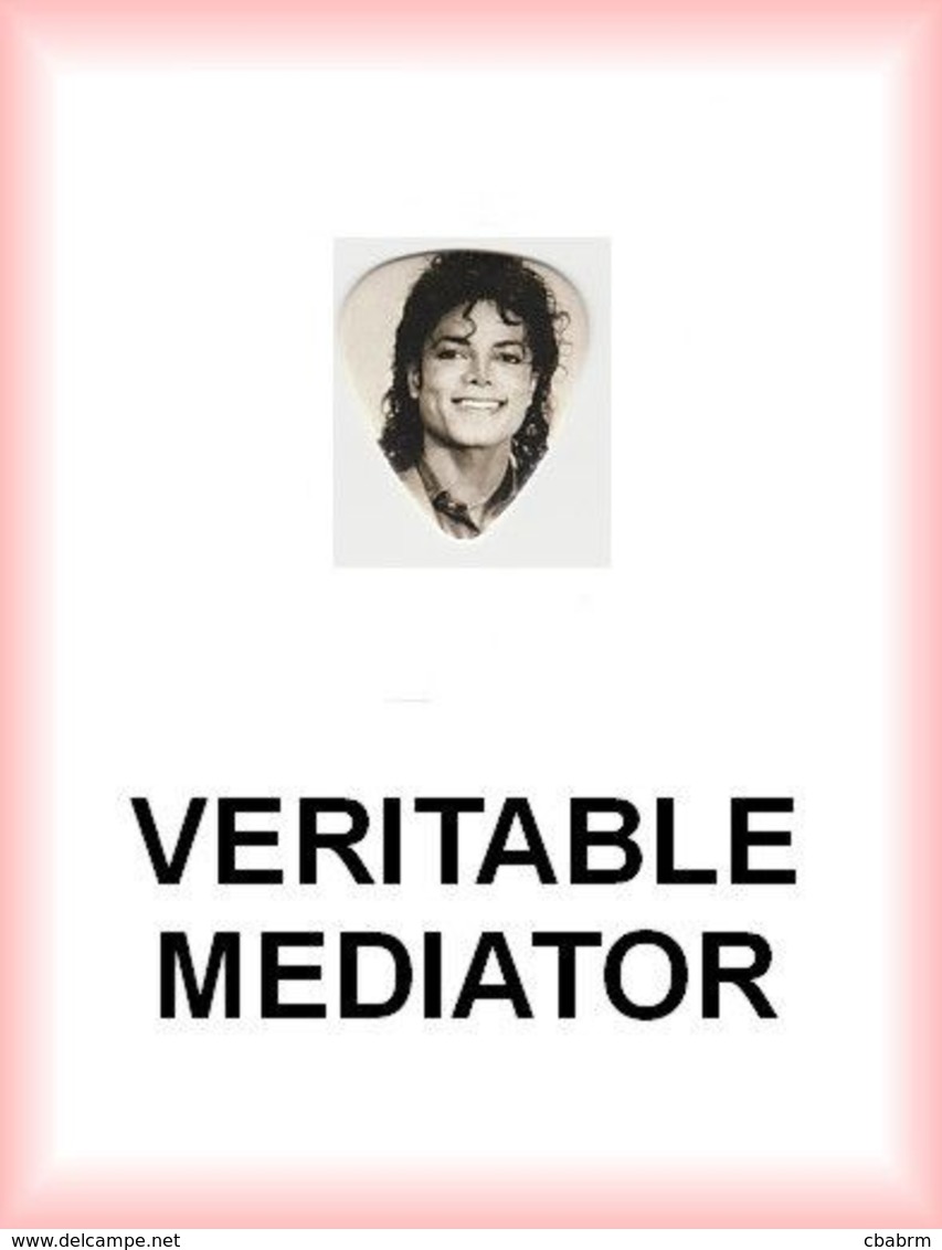 MICHAEL JACKSON MEDIATOR Medium PLECTRUM Guitar Pick (sepia) - Zubehör & Versandtaschen