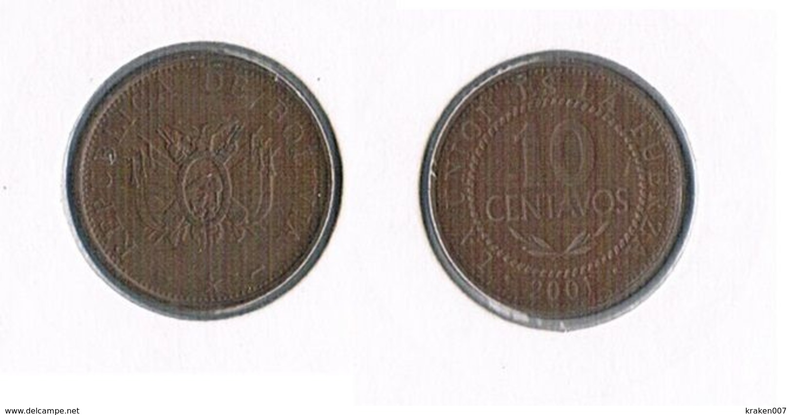 Bolivia 10 Centavos  - 2001 - Bolivia