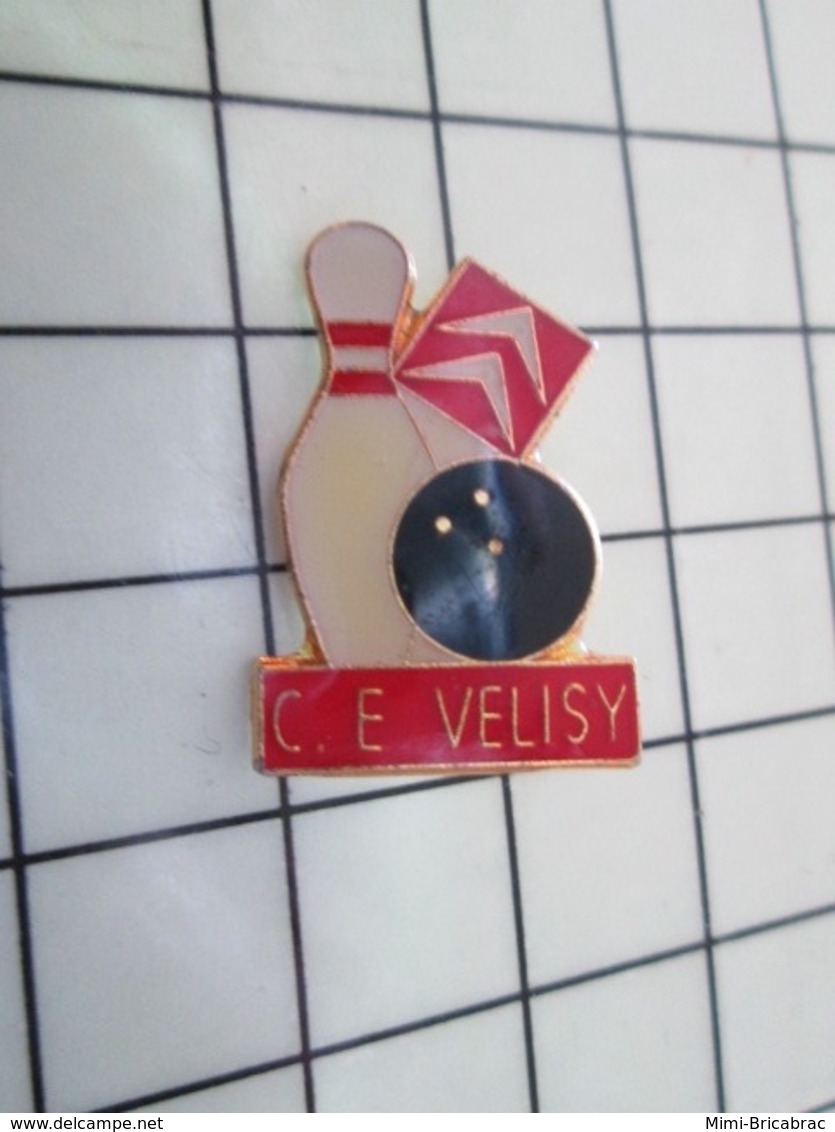 1214e Pin's Pins / Beau Et Rare / THEME : SPORTS / BOWLING CLUB CITROeN COMITE D'ETABLISSEMENT VELISY - Bowling