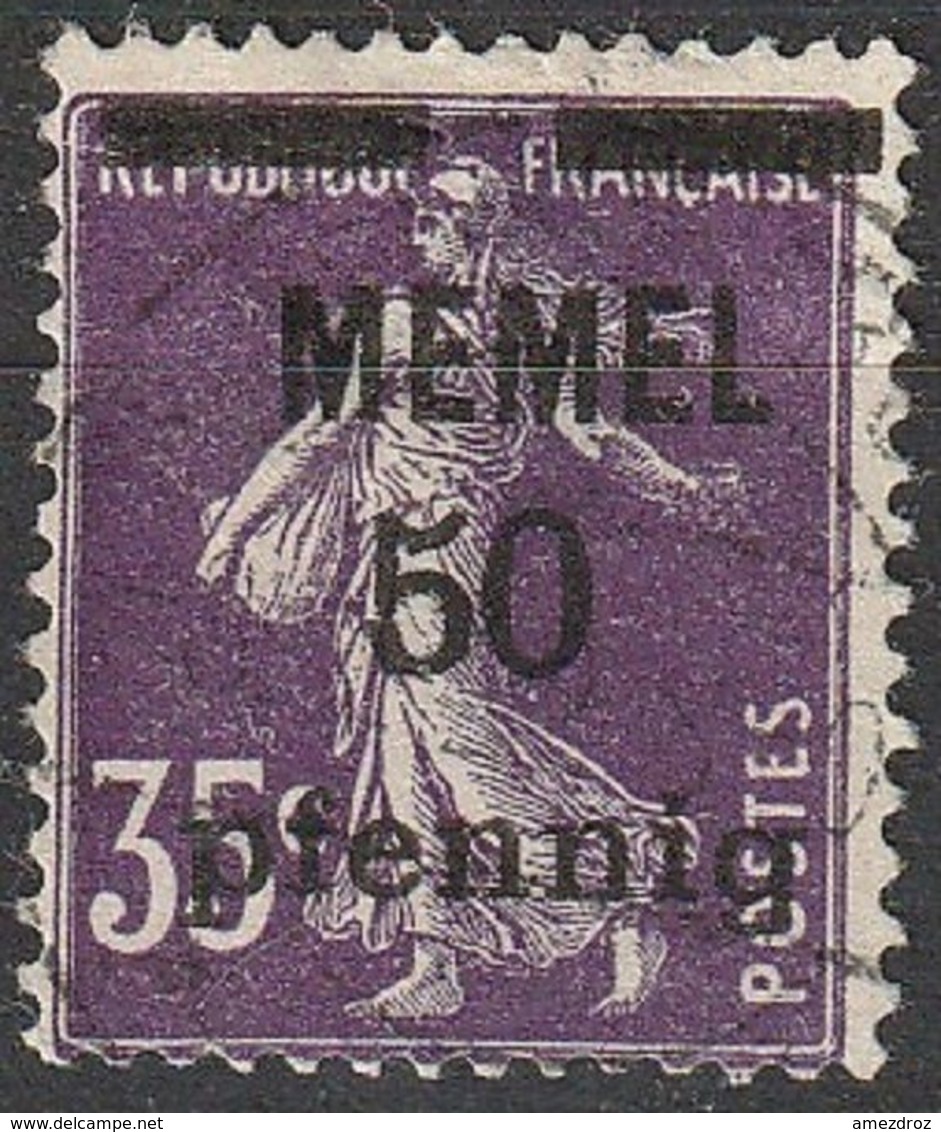 Memel 1920 N° 23 Semeuse Surchargée (E14) - Oblitérés
