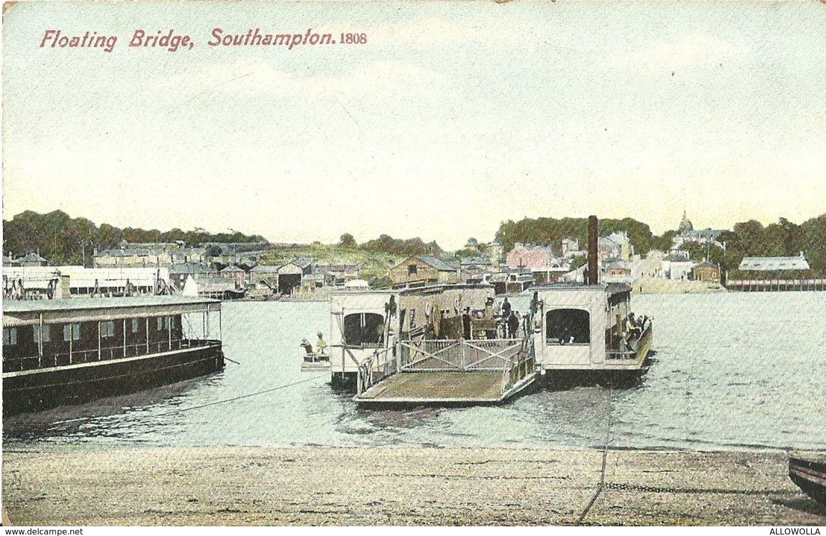 8241"FLOATING BRIDGE-SOUTHAMPTON" ANIMATA-TRAGHETTO-CARTOLINA POSTALE ORIGINALE NON SPEDITA - Southampton