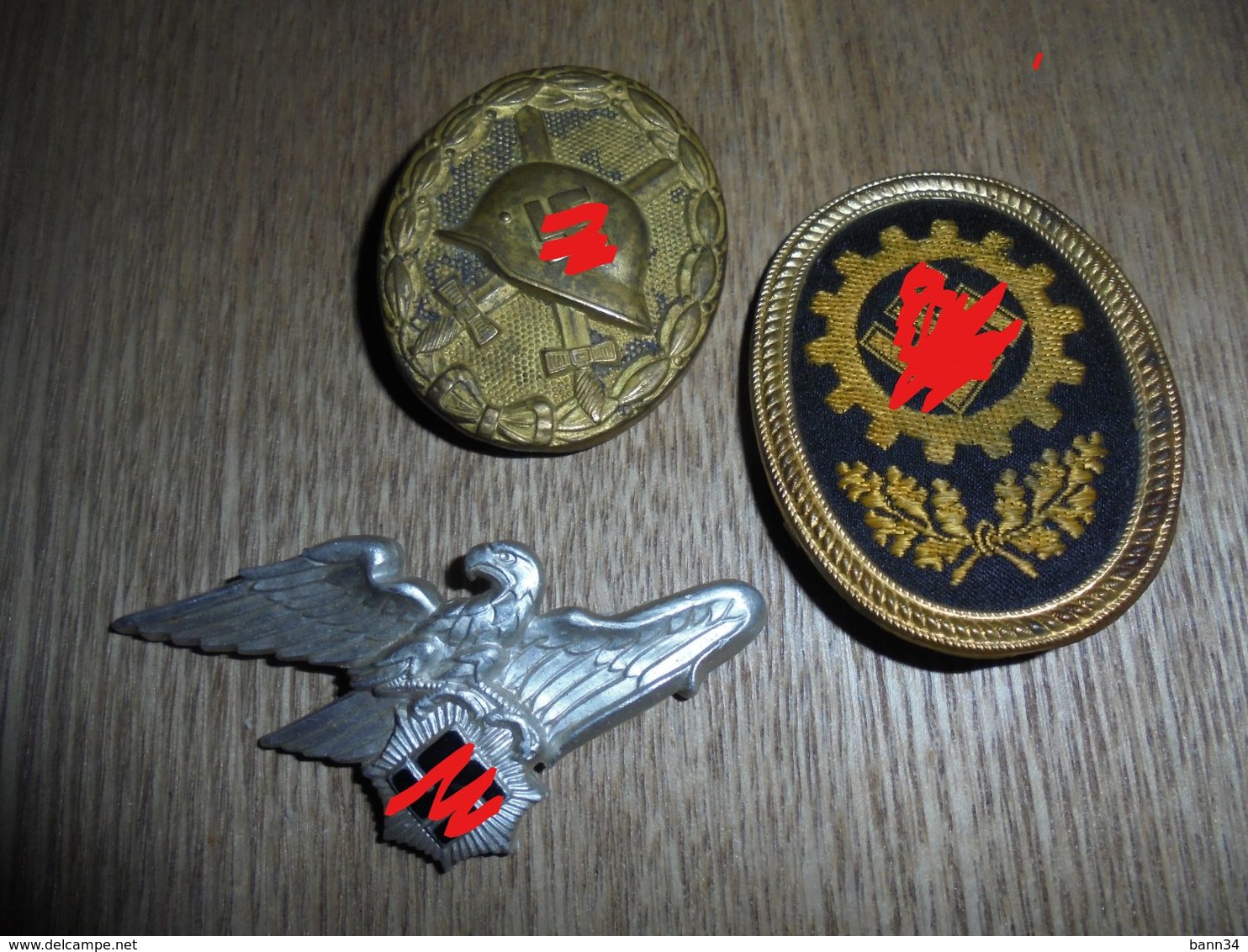 Lot D Insignes Originaux Allemand 39/45 - 1939-45