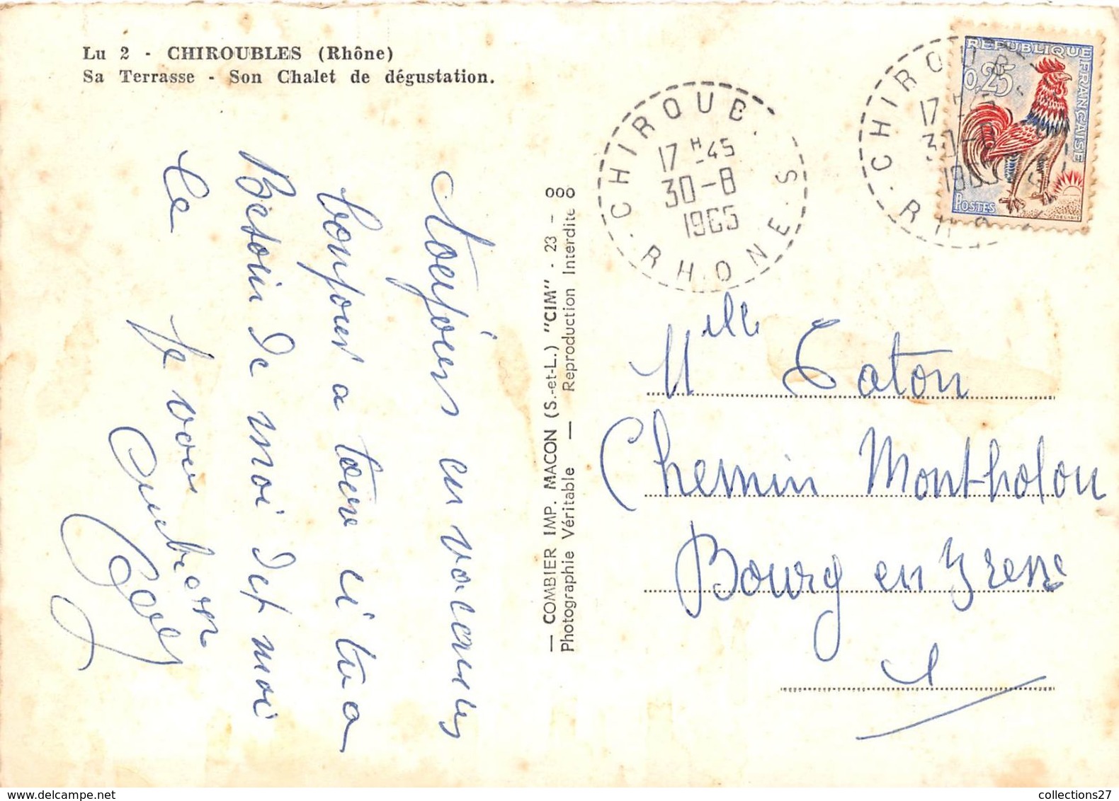 69-CHIROUBLES- MULTIVUES - Chiroubles