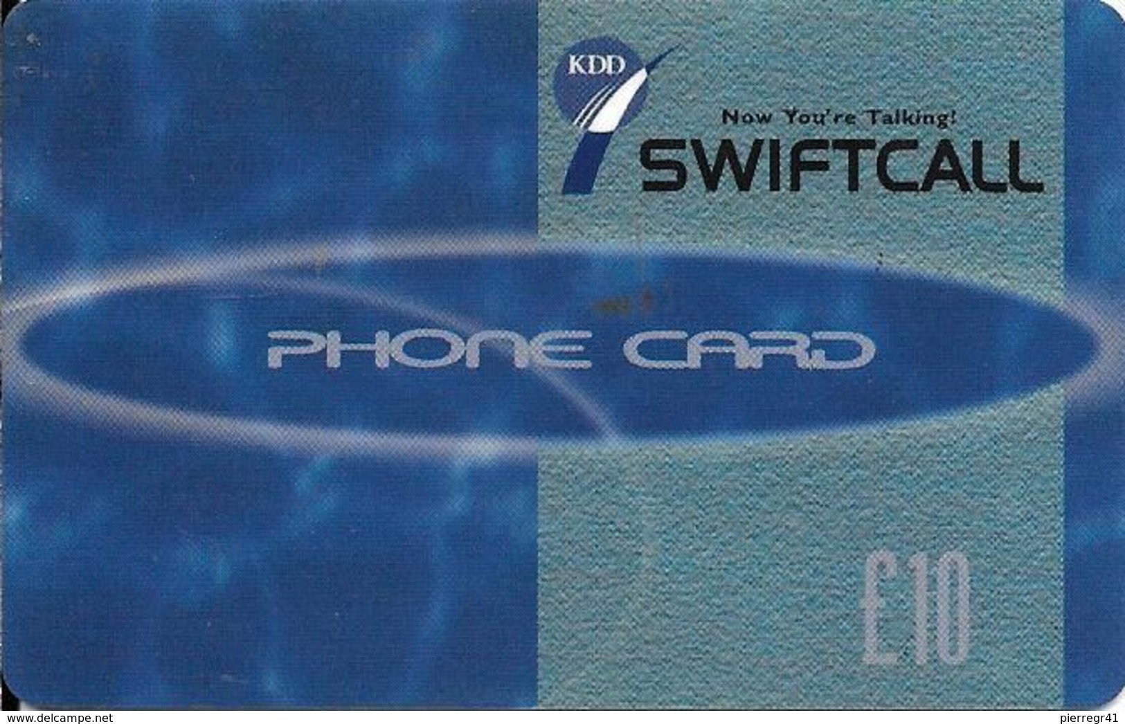 CARTE-PREPAYE-IRELANDE-SWIFTCALL-KDD- 10£-KDD-Gratté-Plastic Epais-TBE-RARE - Irland