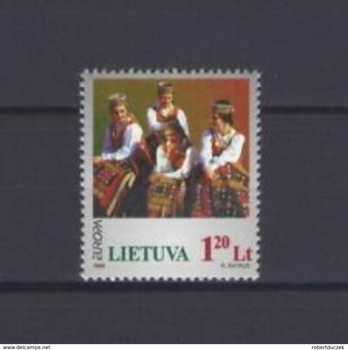 Lithuania 1998 EUROPA Stamps - Festivals And National Celebrations. Costums. Mi 664 MNH** - Litouwen