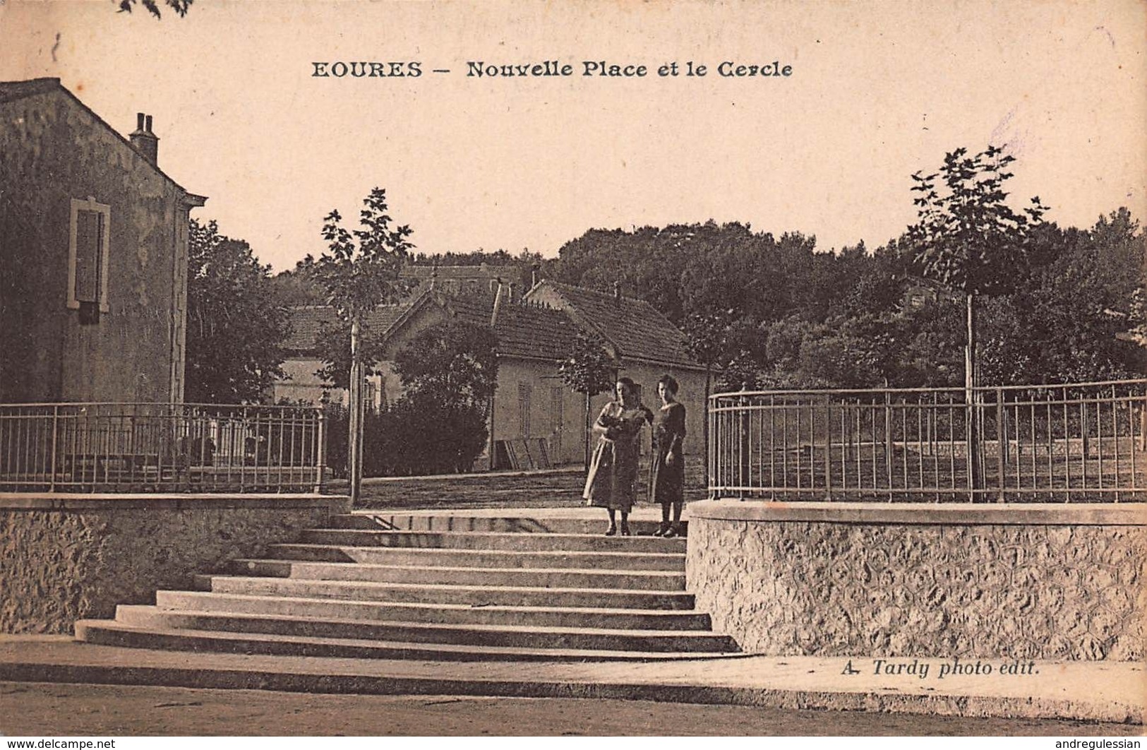 CPA EOURES - Nouvelle Place Et Le Cercle - Non Classificati