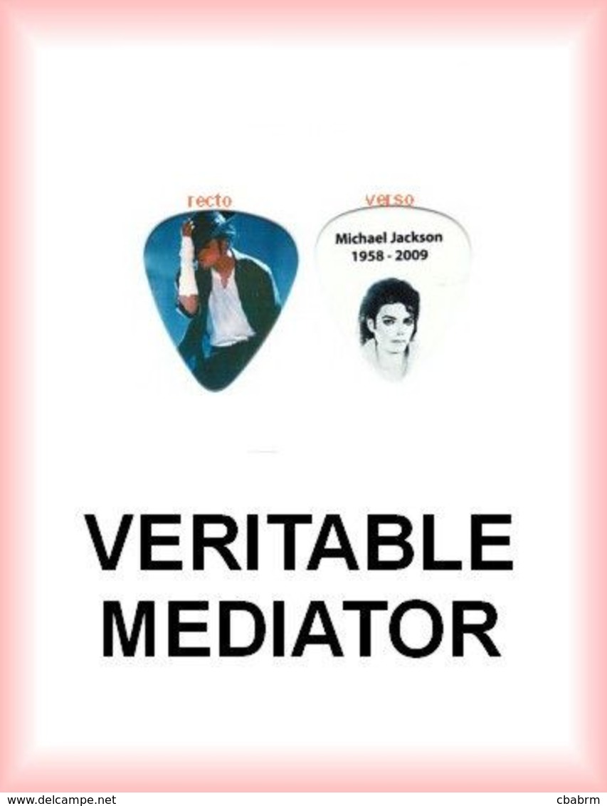 MICHAEL JACKSON MEDIATOR Medium PLECTRUM Guitar Pick (danse) - Accessori & Bustine