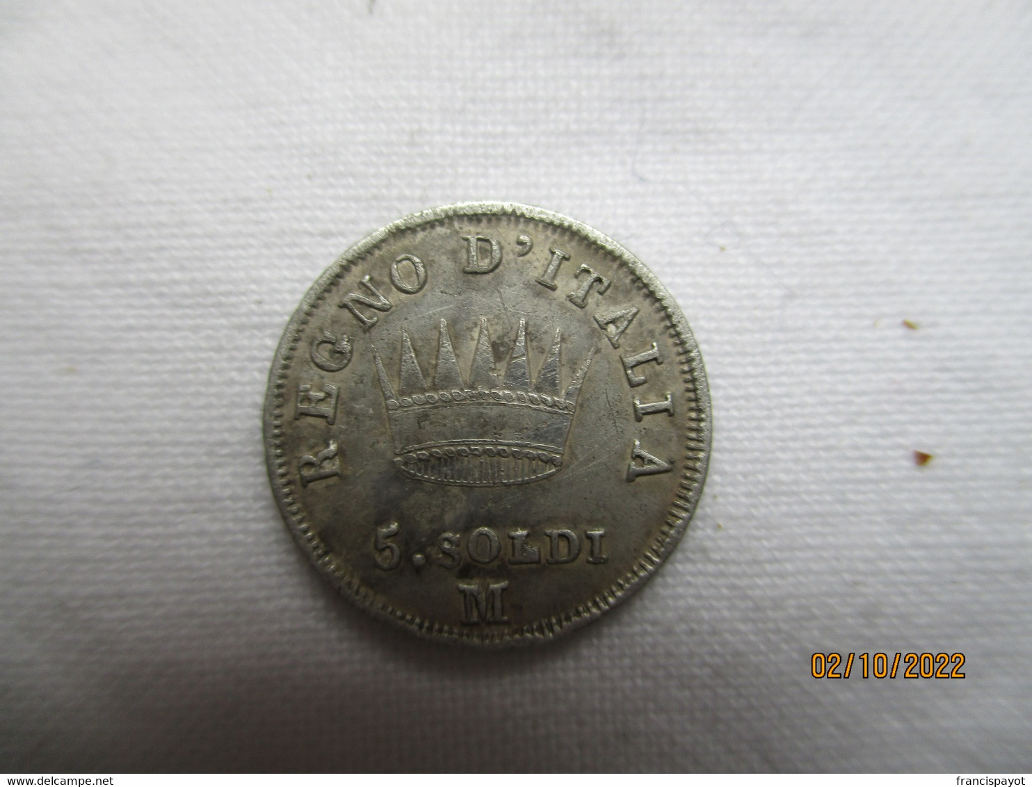 Italia 5 Soldi 1813 M - Napoleonic