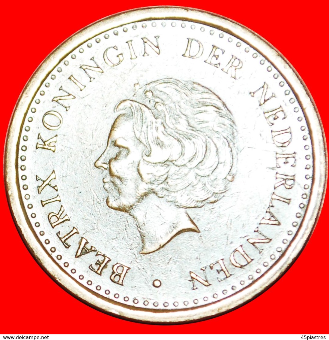 · BEATRIX (1980-2013): NETHERLANDS ANTILLES ★ 1 GULDEN 1992 TYPE (1989-2013)! LOW START ★ NO RESERVE! - Antille Olandesi