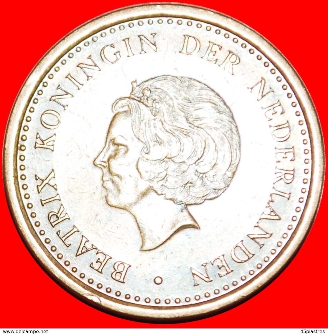 · BEATRIX (1980-2013): NETHERLANDS ANTILLES ★ 1 GULDEN 1993 TYPE (1989-2013)! LOW START ★ NO RESERVE! - Niederländische Antillen