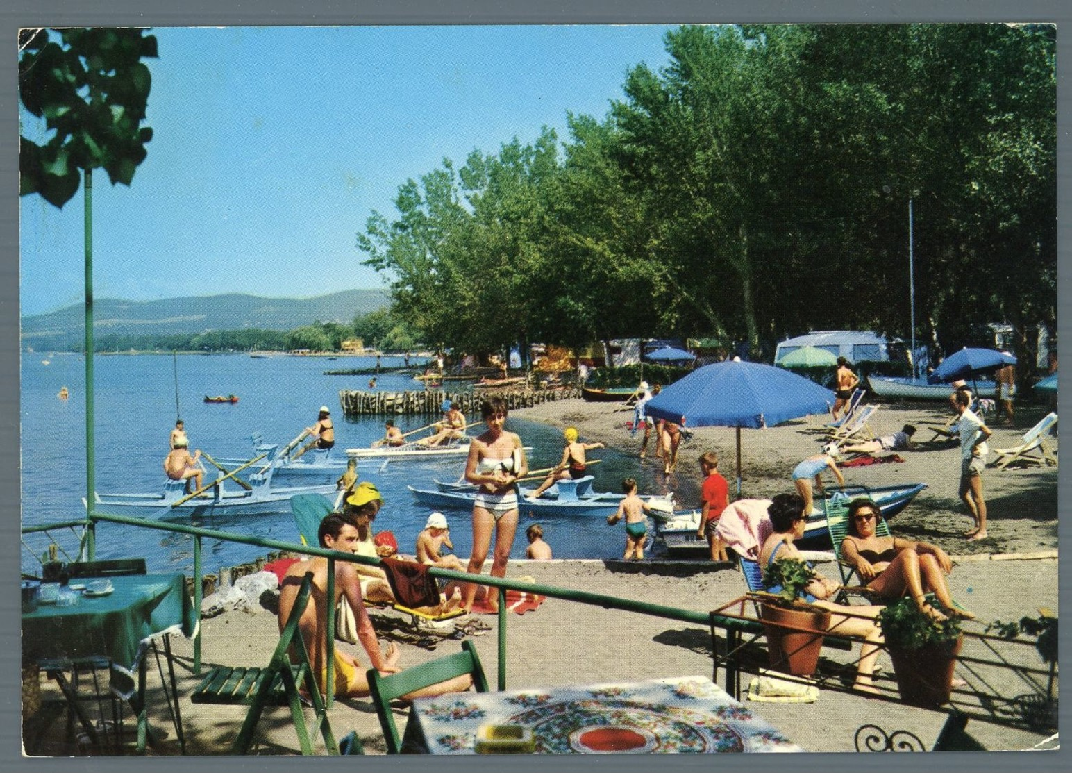 °°° Cartolina - Grotte Di Castro Lago Di Bolsena La Spiaggia Viaggiata °°° - Viterbo