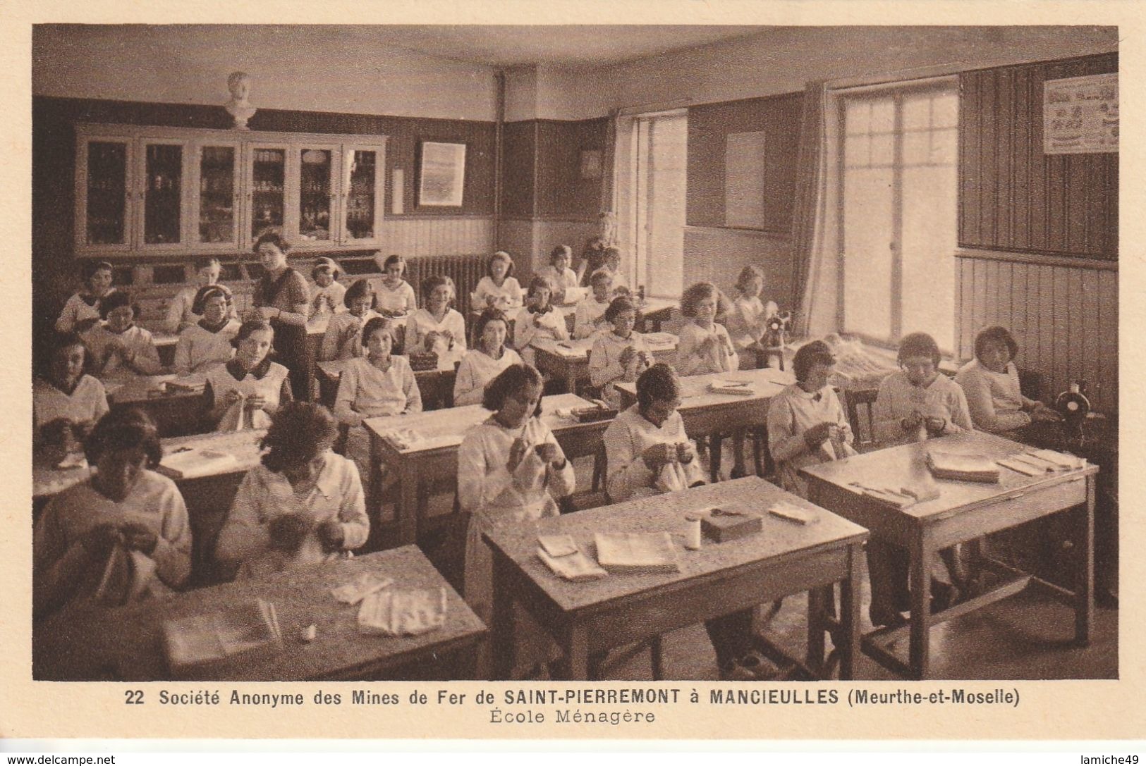 4 CPSM MANCIEULLES  Sté Anonyme Des Mines De Fer De SAINT PIERREMONT (stade Gymnastique Danse Jeux Couture Tricot) - Andere & Zonder Classificatie